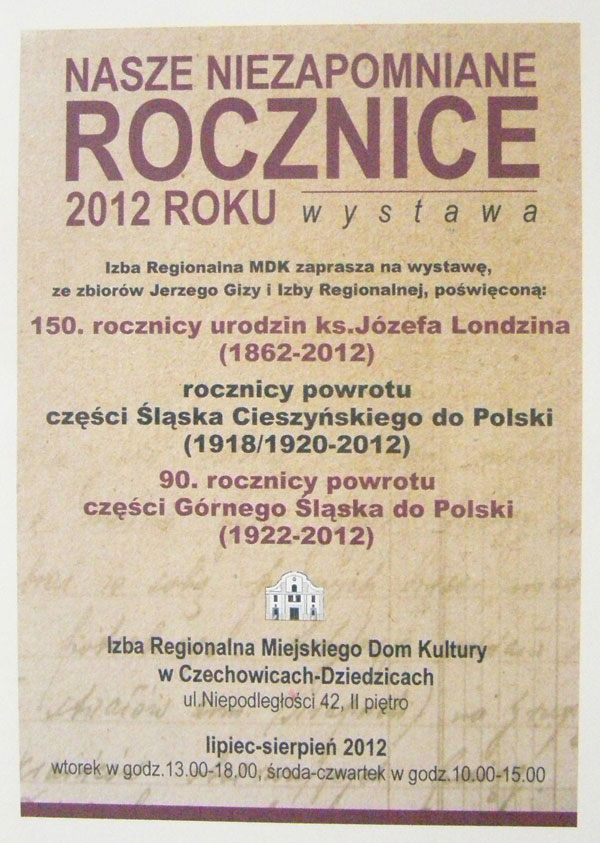 Nowa wystawa w Izbie Regionalnej Nowa wystawa w Izbie Regionalnej